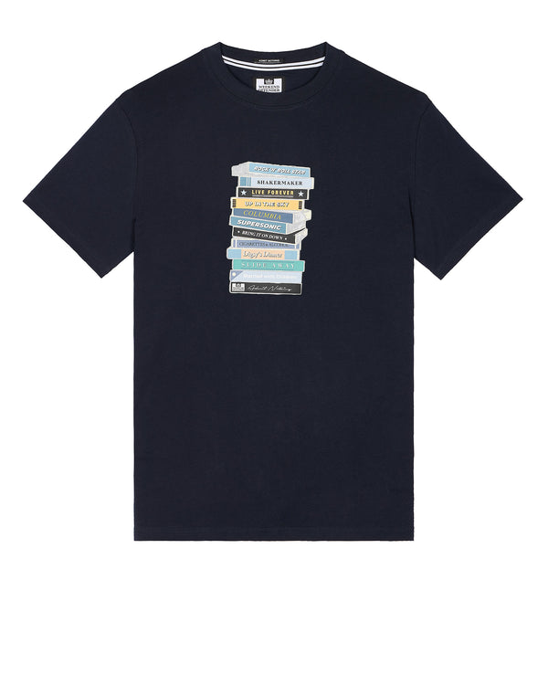 Tapes Graphic T-Shirt Navy