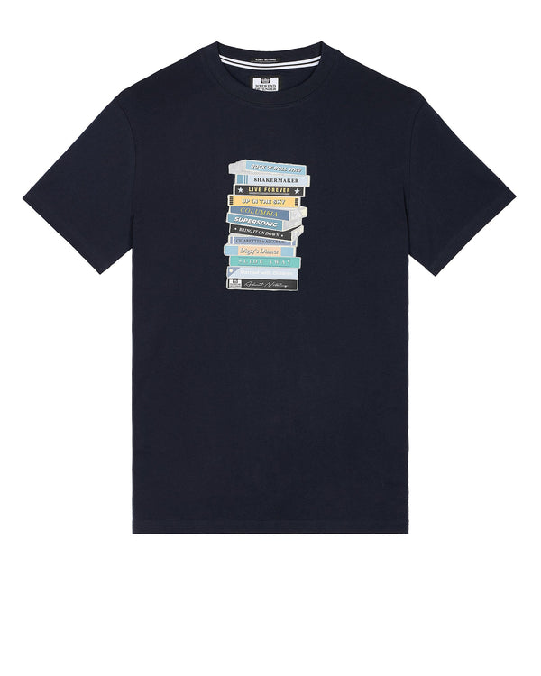 Plus Size - Tapes Graphic T-Shirt Navy