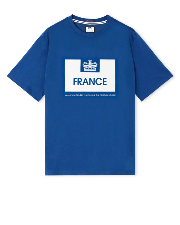 T-shirt Francia Serie Nazioni Blu