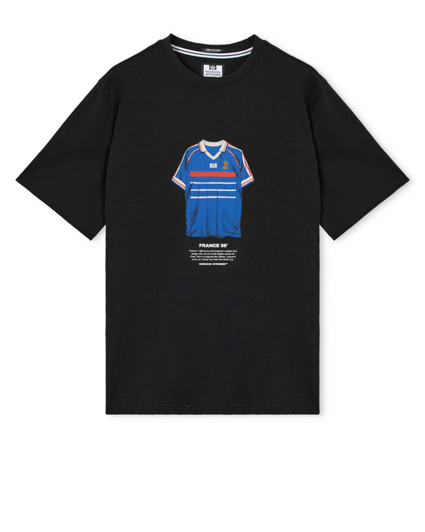 T-shirt grafica Zidane nera