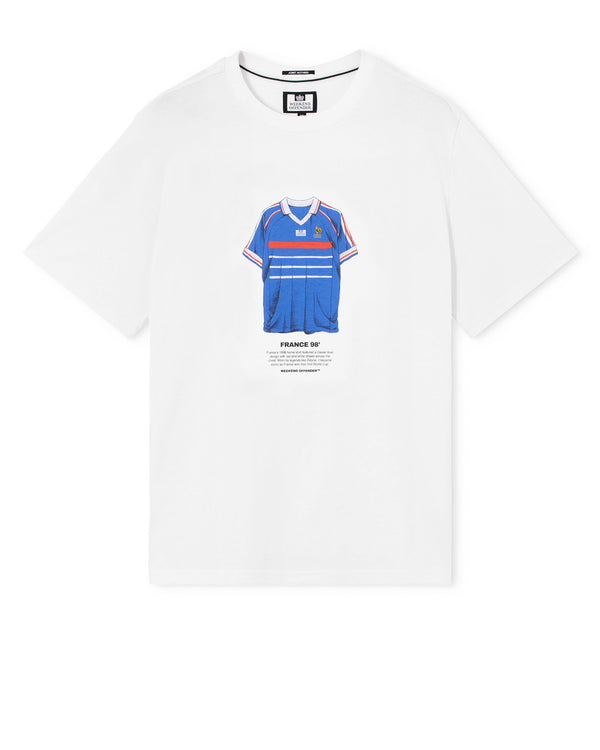 T-shirt grafica Zidane bianca