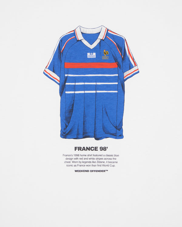 T-shirt grafica Zidane bianca
