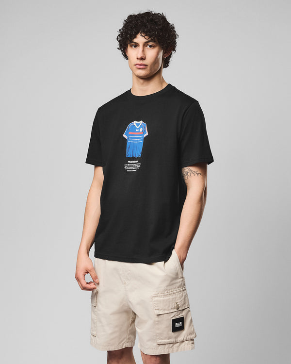 T-shirt grafica Zidane nera