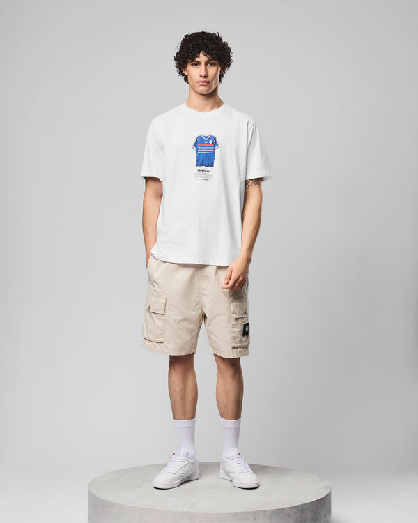 T-shirt grafica Zidane bianca