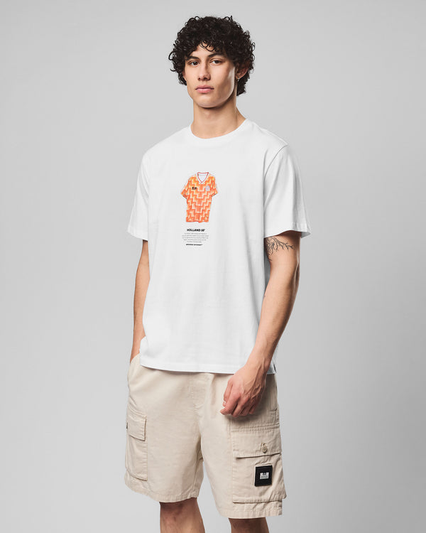 T-shirt Gullit con stampa grafica bianca