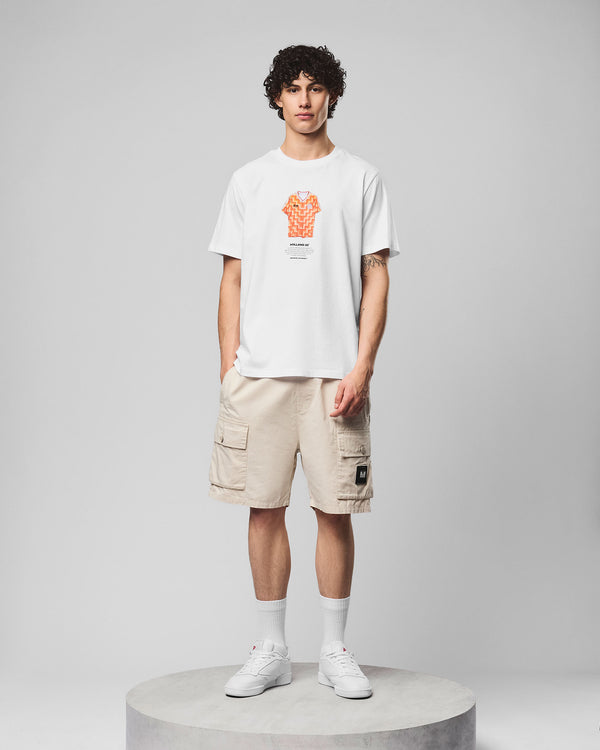 T-shirt Gullit con stampa grafica bianca