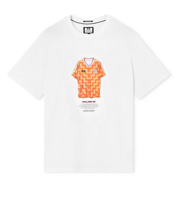 T-shirt Gullit con stampa grafica bianca