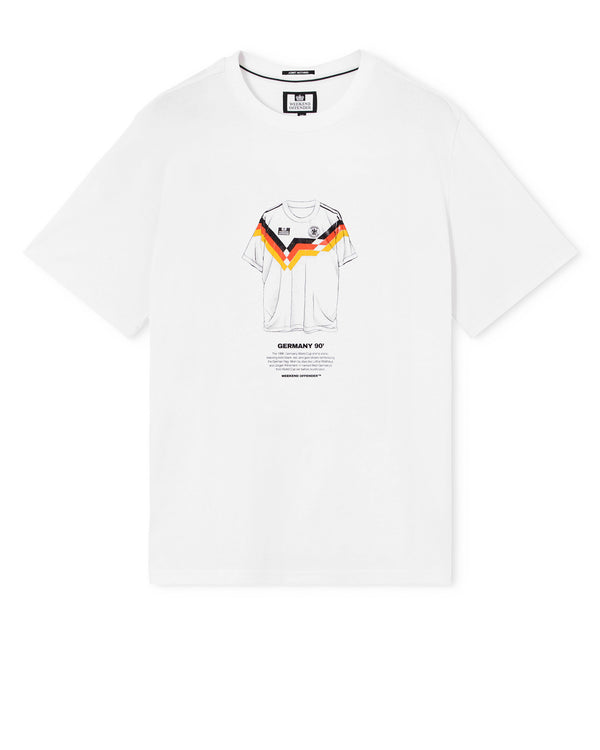 T-shirt grafica Klinsmann bianca