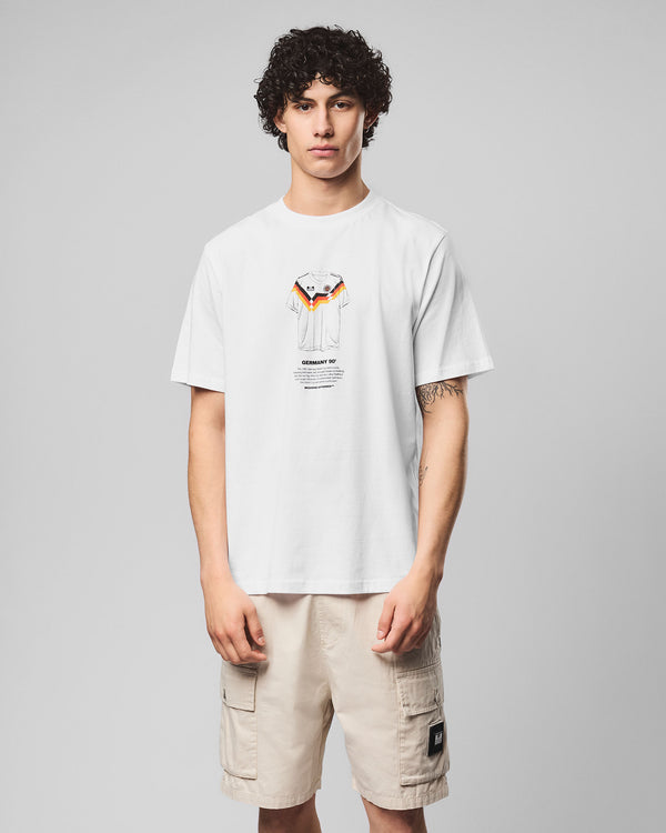 T-shirt grafica Klinsmann bianca
