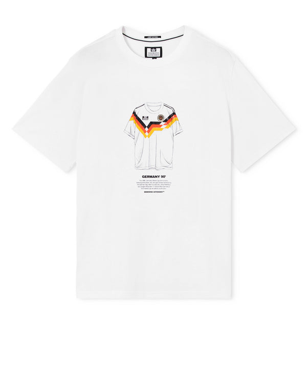 T-shirt grafica Klinsmann bianca