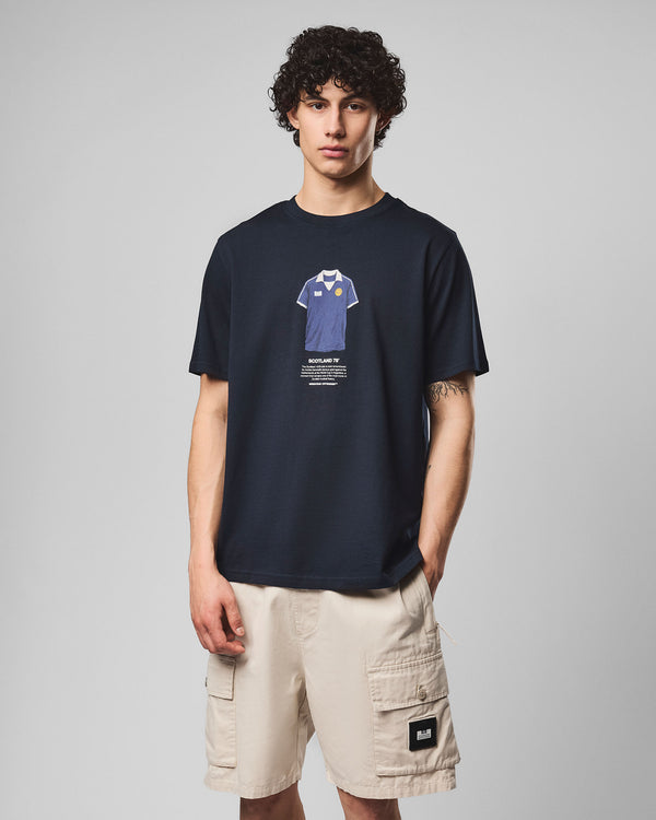 T-shirt grafica Gemmill blu scuro