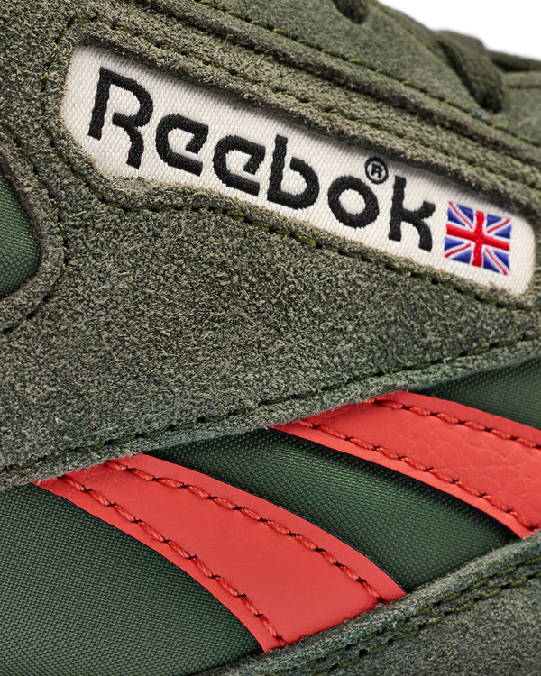 Reebok Aztec II Trainers Grit Green/Semi Orange Flare/Alabaster