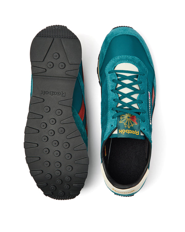 Reebok Aztec II Trainers Retro Teal/Alabaster/Burnt Red