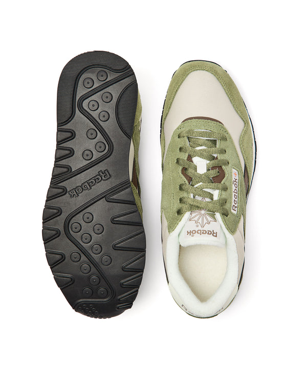 Reebok Classic Nylon Gritty Green/Simple Brown/Mineral Grey