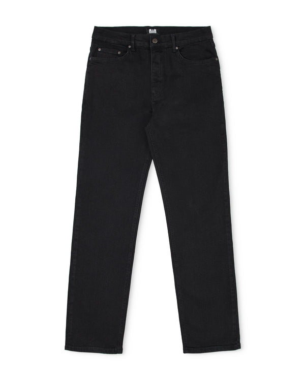 Straight Fit Denim Jeans Black