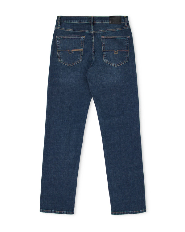 Straight Fit Denim Jeans Dark Vintage