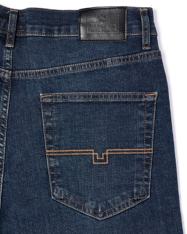 Straight Fit Denim Jeans Dark Vintage