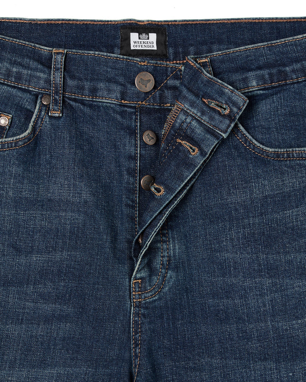 Straight Fit Denim Jeans Dark Vintage