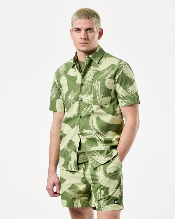 Toshima Camo Shirt Sapling Green