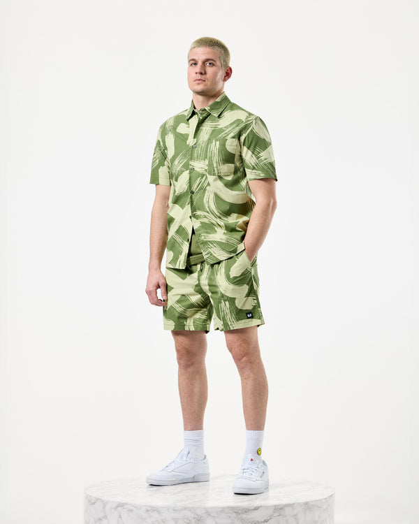 Anzio Camo Shorts Sapling Green