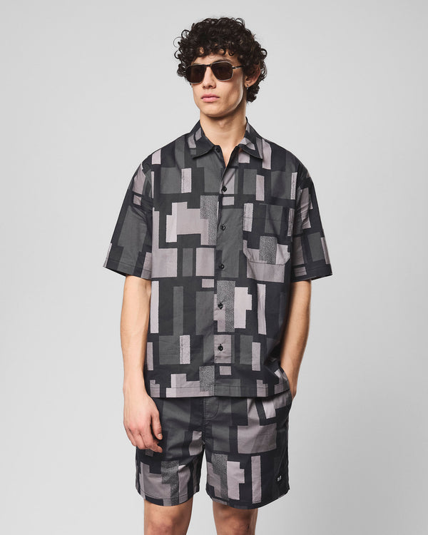 Ouzou Terrain Short Sleeve Shirt Black