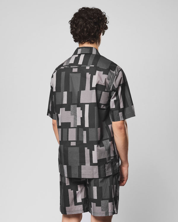 Ouzou Terrain Short Sleeve Shirt Black