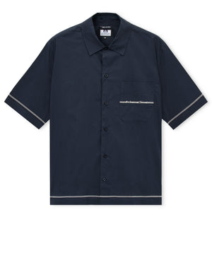 Camicia a maniche corte Senia blu navy