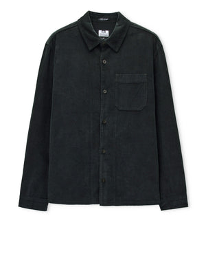 Welch Cord Shirt Black Forest Green