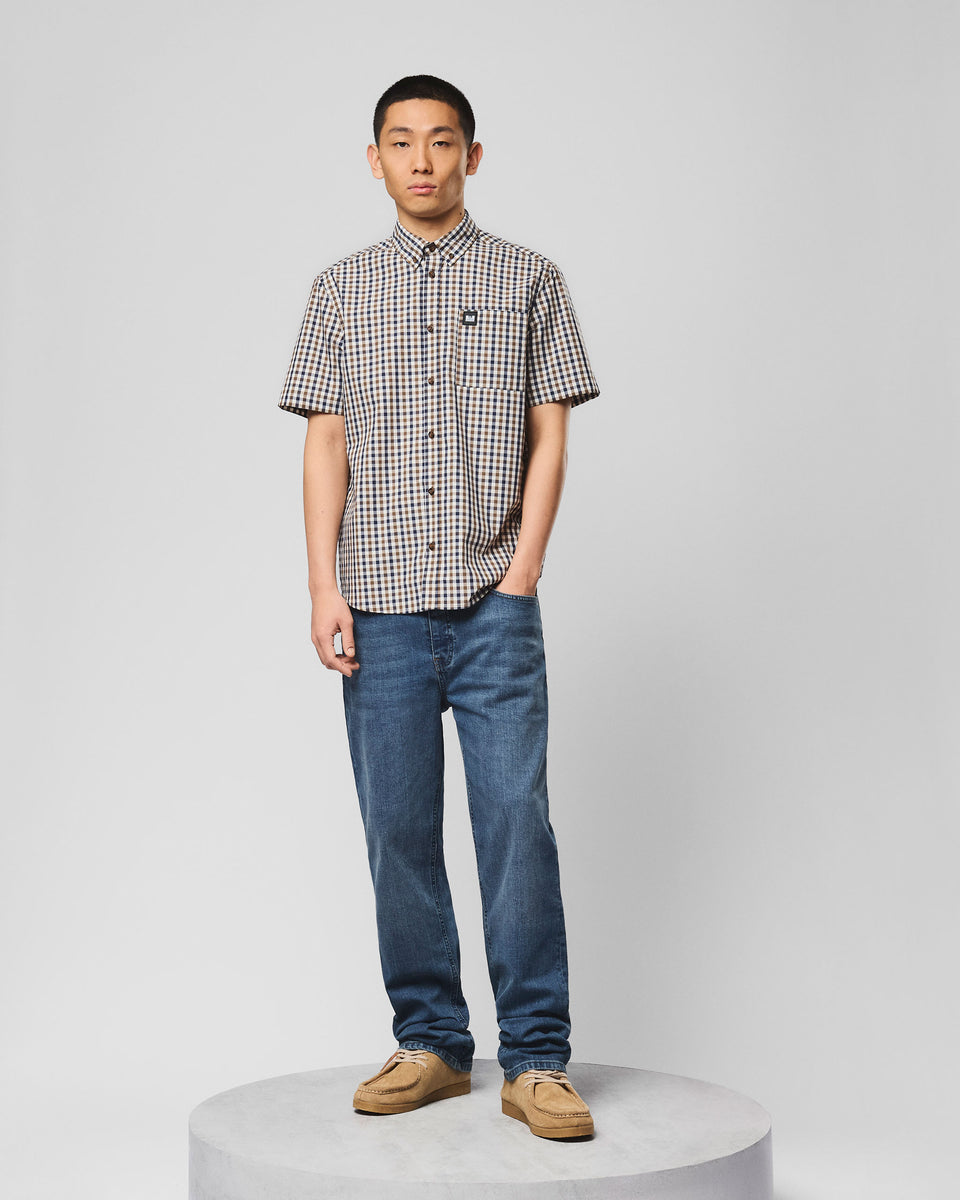 Joyce Short Sleeve Shirt Mid House Check – Weekend Offender