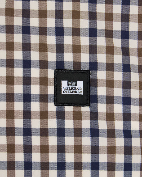 Lissabon Langarmhemd mit mittelhohem Karomuster