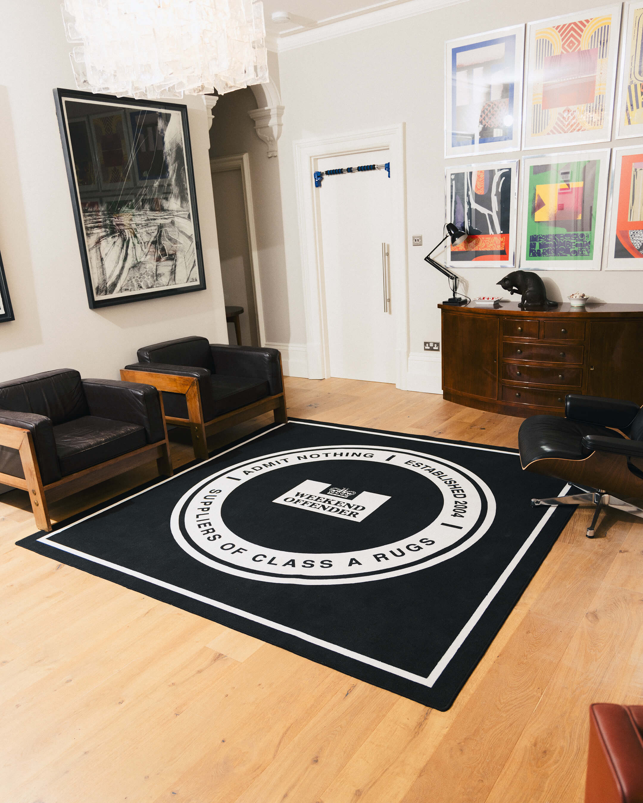 Großer Teppich Schwarz – Weekend Offender