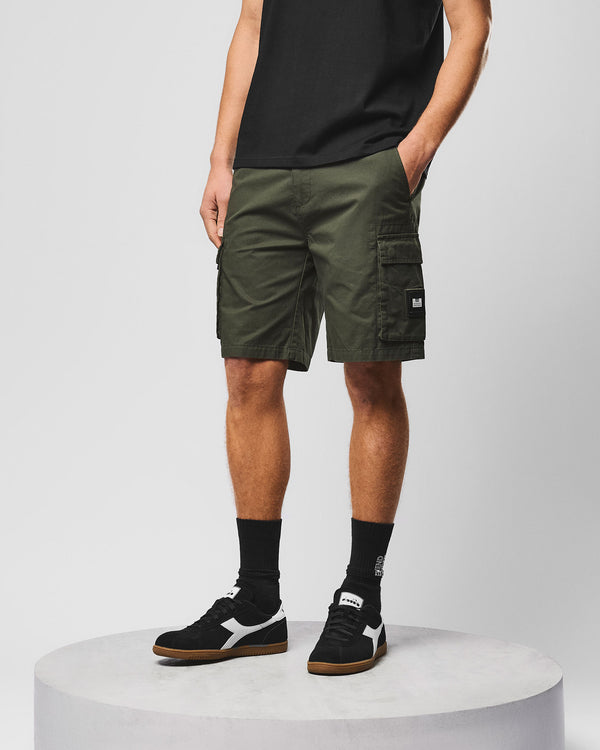 Mascia Cargo Short Black Forest Green