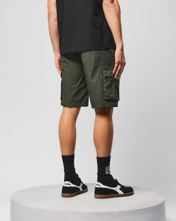 Mascia Cargo Short Black Forest Green