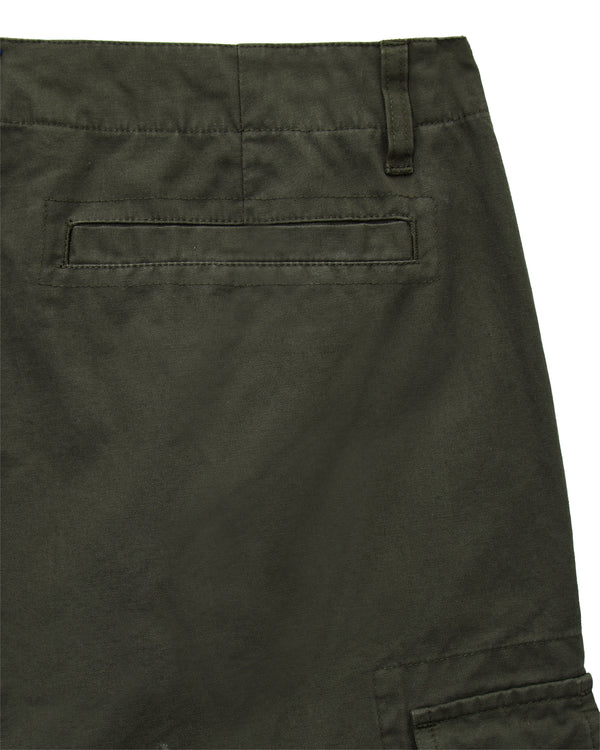 Plus Size - Mascia Cargo Shorts Black Forest Green
