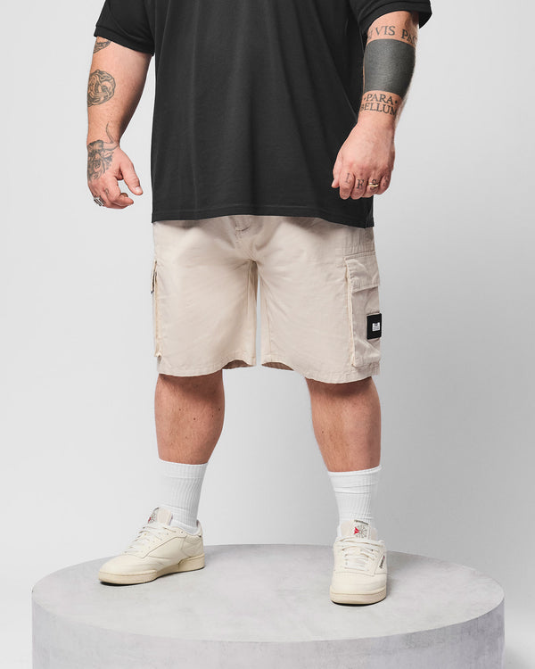 Plus Size - Mascia Cargo Shorts Cement