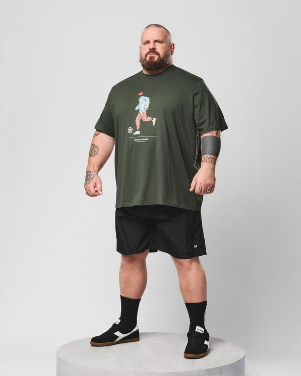 Plus Size - Stacks Swim Shorts Black