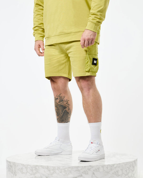 Plus Size - Pink Sands Jogger Shorts Peridot Green