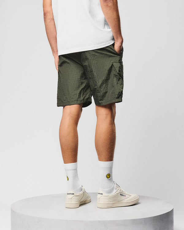 Zemmouri Cargo Short Black Forest Green