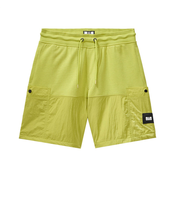 Azeez Parachute Pocket Shorts Limeish Green