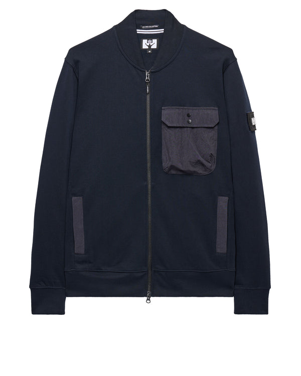 Santo Full Zip Sweatshirt Navy