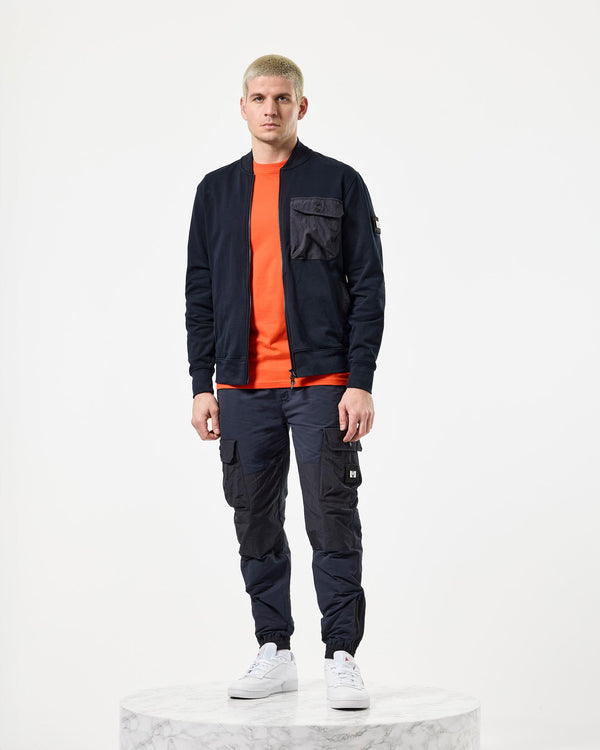 Santo Full Zip Sweatshirt Navy