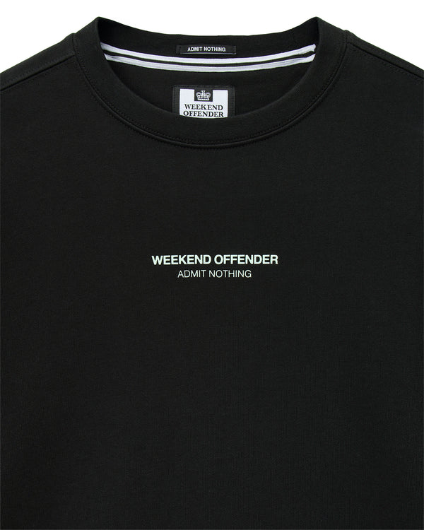 Raval Sweatshirt Black/Amazonite Green