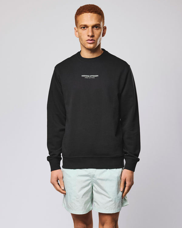 Raval Sweatshirt Black/Amazonite Green
