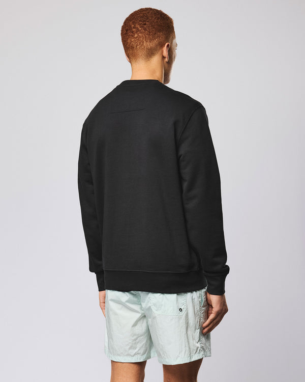 Raval Sweatshirt Black/Amazonite Green