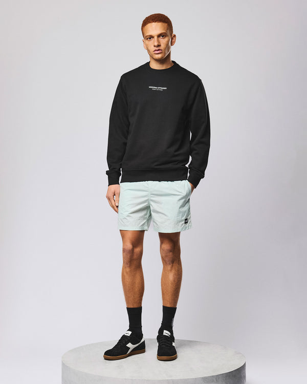 Raval Sweatshirt Black/Amazonite Green
