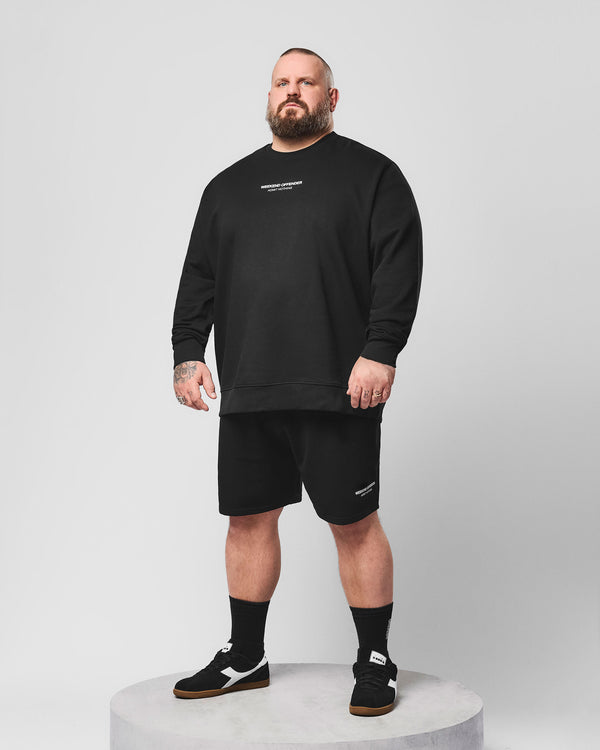 Taglie Forti - Felpa Raval Nera/Verde Amazzonite