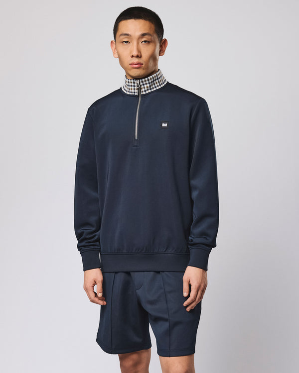 Henson Quarter Zip Sweatshirt Navy
