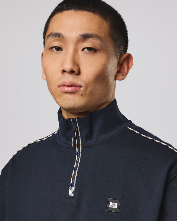 Matisa Quarter Zip Sweatshirt Navy