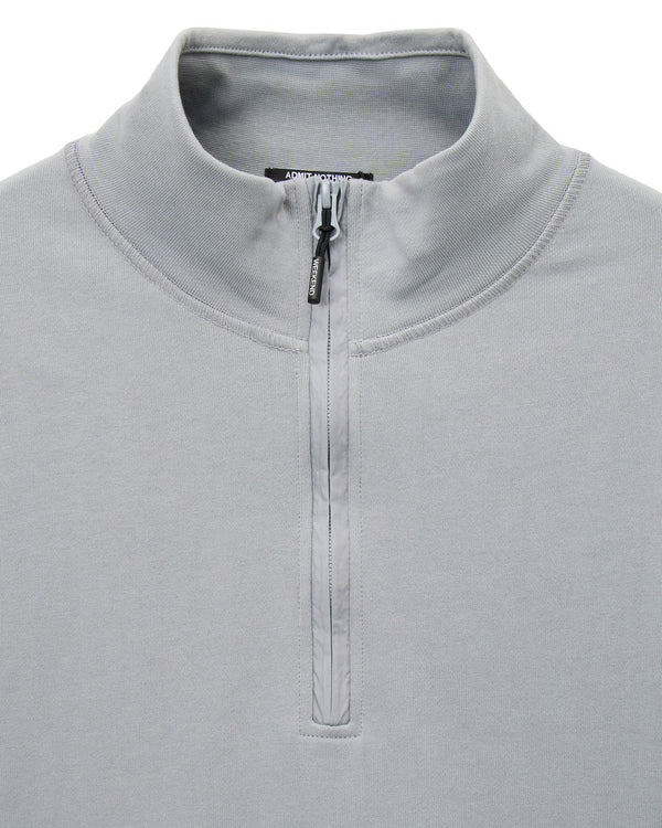 Kraviz – Sweatshirt mit Viertelreißverschluss, Rauchgrau