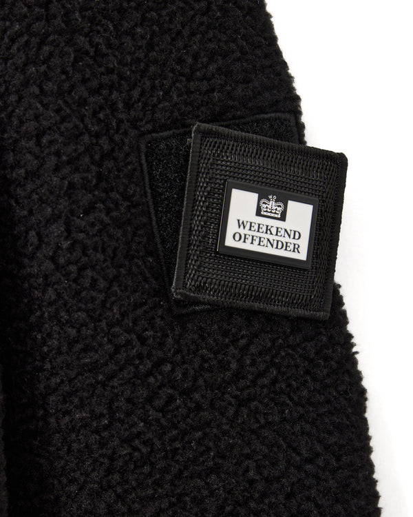 Stanier Sherpa Fleece Sweatshirt Black